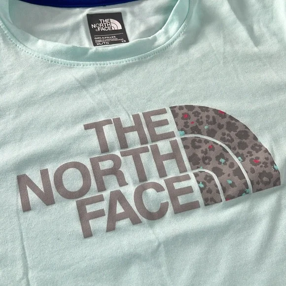 The North Face Aqua Blue Cheetah T-Shirt - Picture 5 of 7